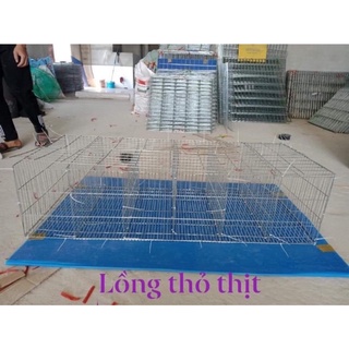 Lồng nuôi thỏ Thịt Kẽm To 6 ngăn