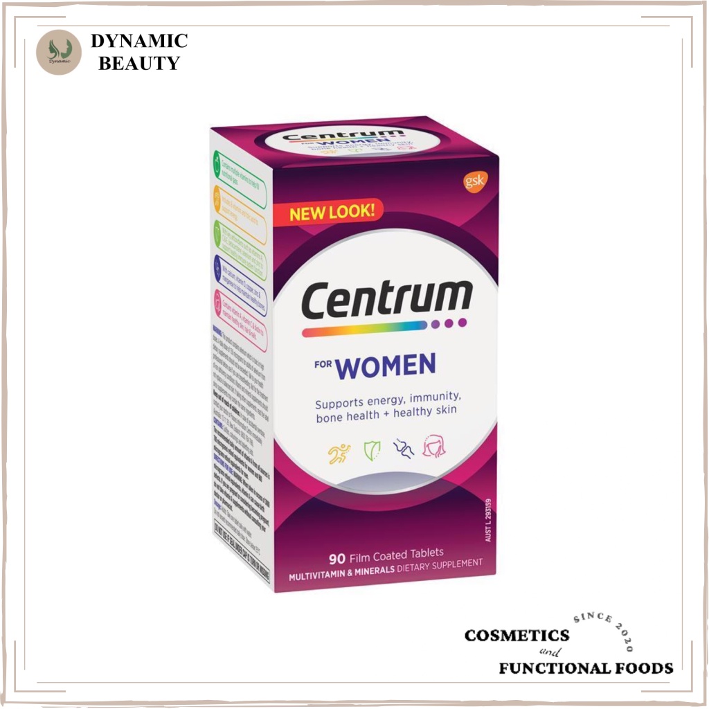 [Hàng chuẩn Úc] Vitamin tổng hợp dành cho nữ giới Centrum for women 90 viên của Úc