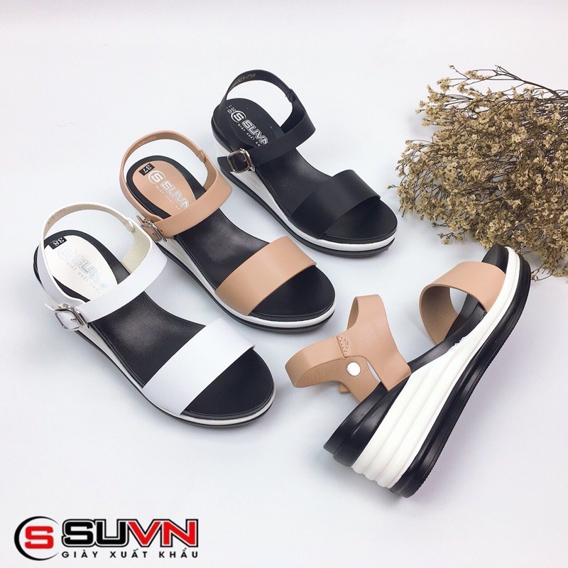 [Mã SKAMLTSM9 giảm 10% đơn 99K] Sandal nữ đẹp đế xuồng 6 phân một quai ngang