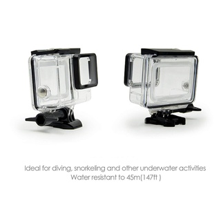 Waterproof Housing for GoPro Hero (2018)/6/5, Underwater Protective Case Shell 45M with Quick Release Bracket & Thumbscrew for Go Pro HERO (2018) Hero6 Hero5 Action Camera