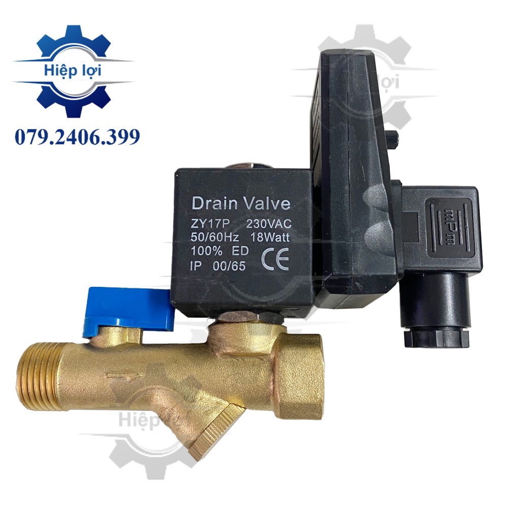 Van điện từ xã nước máy khí nén OPT-B 0200D - van xả đáy máy nén khí - Van xả nước ngưng tự động hẹn giờ van điện từ
