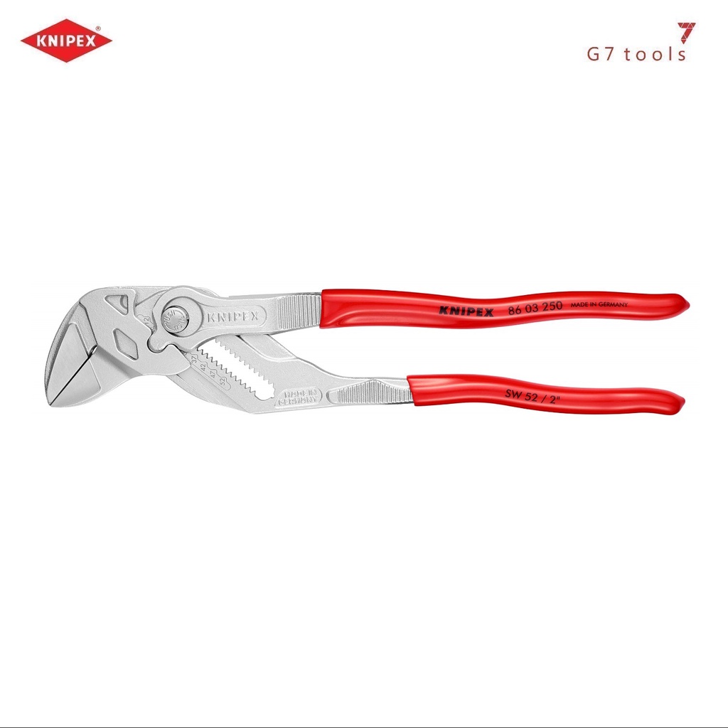 Kìm Knipex Mỏ Lết Mở Ốc Lục Giác, mạ chrome - 86 03 250 / 86 03 300 / 86 03 400 _G7tools_