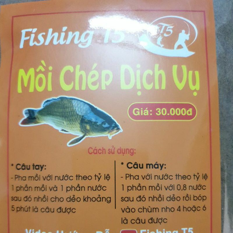 ❌ 1 gói Mồi chép dịch vụ T5 / Fishing T5 / câu tay , câu máy