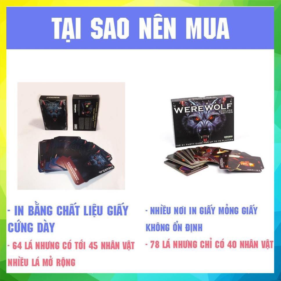 [freeship đơn 50k] Bài Ma sói Ultimate Việt Hóa đầy đủ chức năng - SIÊU TIỆN LỢI [ SHOP 1000 ĐƠN ]