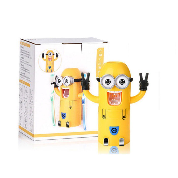 BỘ NHẢ KEM ĐÁNH RĂNG MINION SIÊU CUTE, SIÊU NGỘ NGHĨNH, DỄ THƯƠNG, VUI NHỘN CHO BÉ TRAI, BÉ GÁI