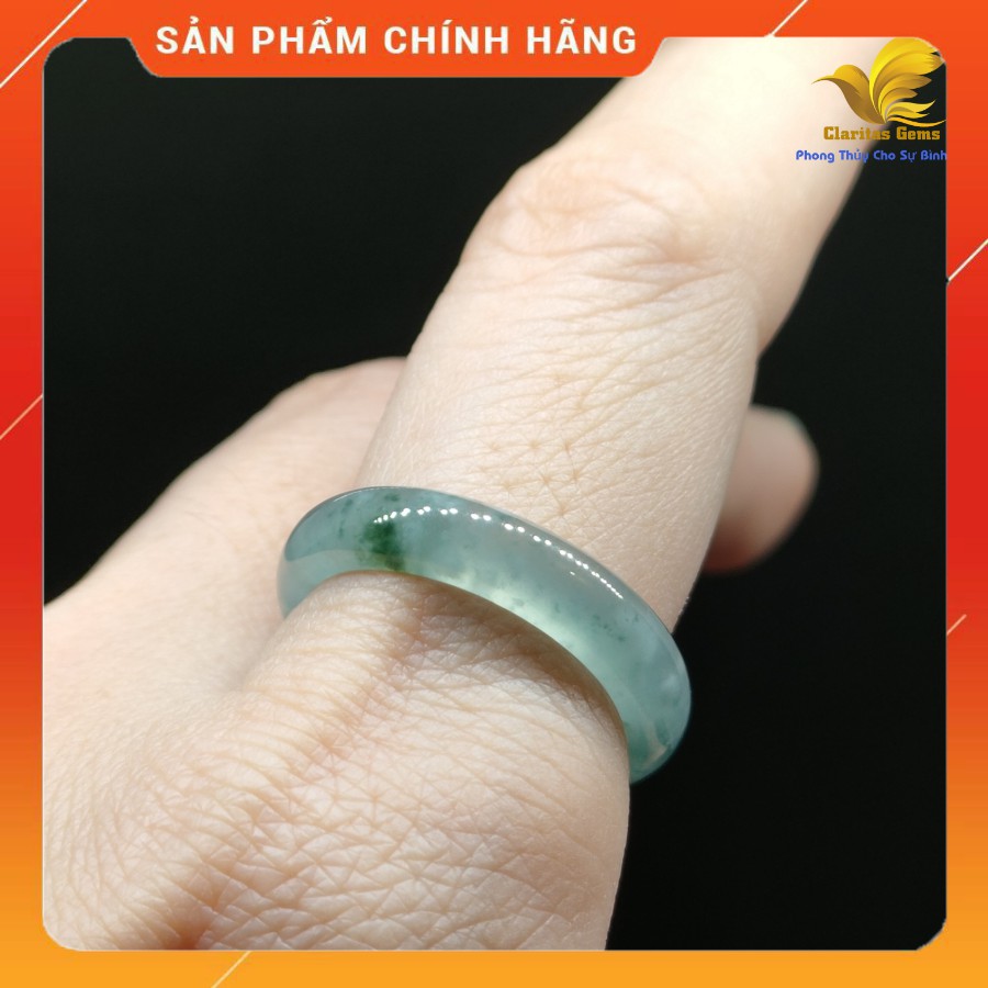 [ẢNH THẬT] PHONG THUY NHẪN NGOC NI 17MM CAM_THACH_ JADEITE LOẠI A KHONG_XU_LY