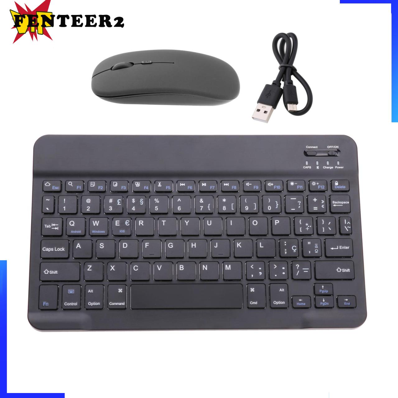 (Fenteer2 3c) Bàn Phím Bluetooth 78 Keys Portugue Cho Laptop