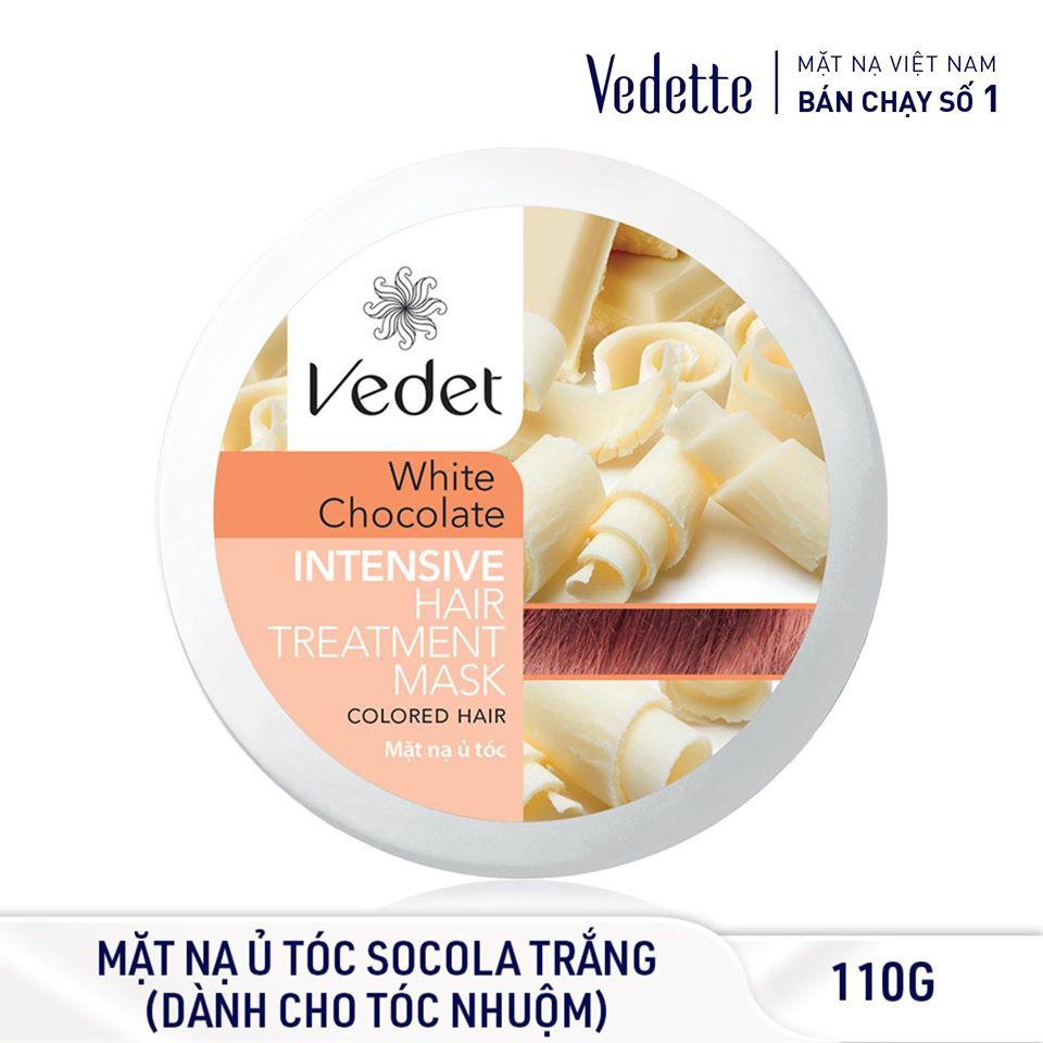 Bộ mặt nạ chăm sóc da và tóc toàn diện Vedette *MNĐS BÙN 145 + U TÓC SOCOLA TRẮNG 110*