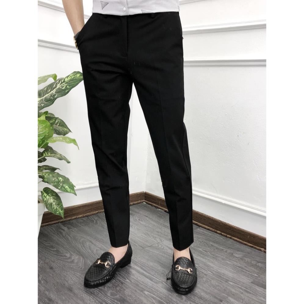 Quần âu nam, quần baggy đen co dãn ôm ống côn vải chống nhăn cao cấp không bai, xù | BigBuy360 - bigbuy360.vn