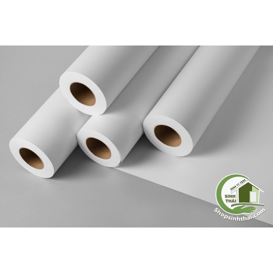 Cuộn giấy dán tường decal màu trắng nhám