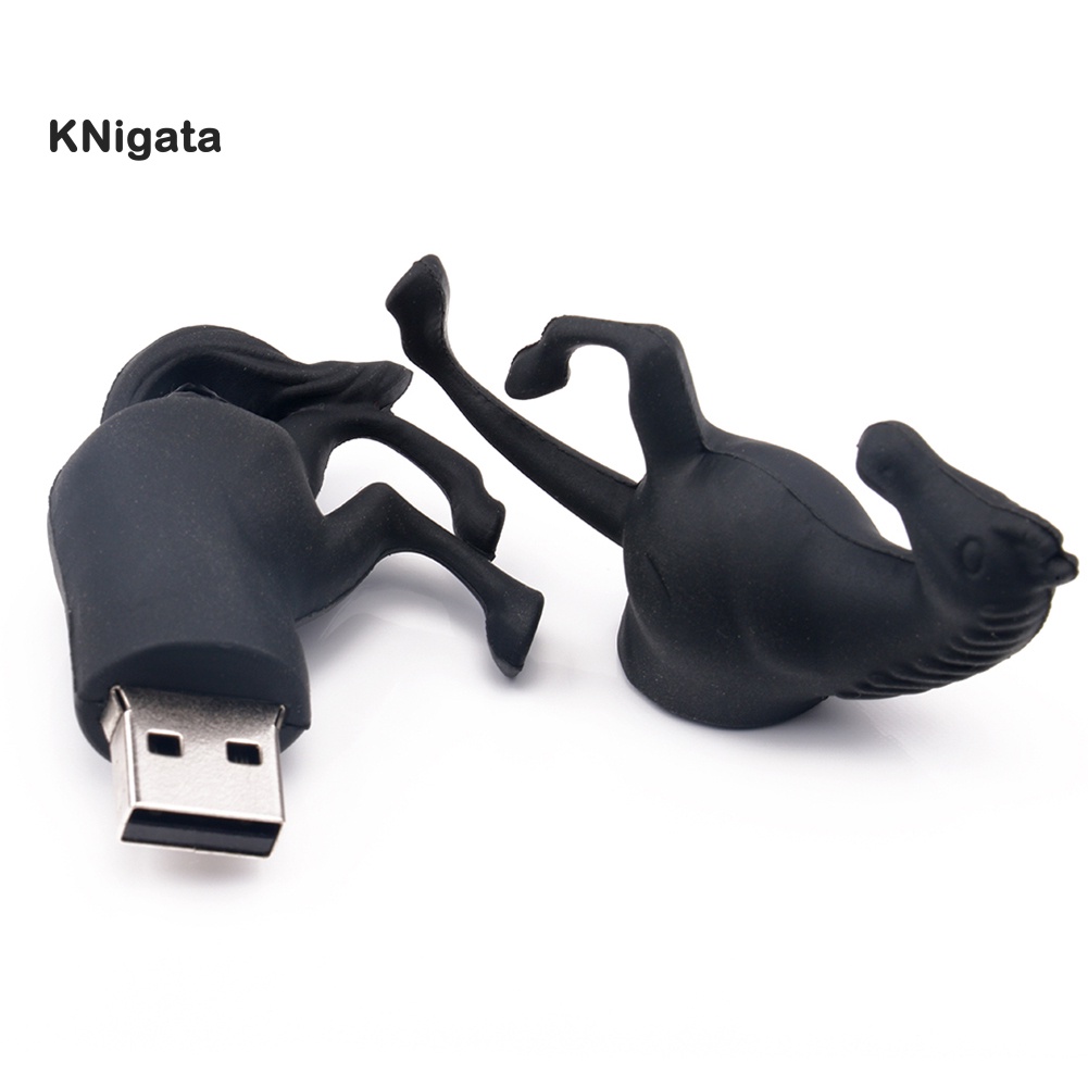Kk Usb 512mb / 1g / 2g / 4g / 8g / 16g / 32g / 64g Màu Đen Hình Chú Ngựa | BigBuy360 - bigbuy360.vn