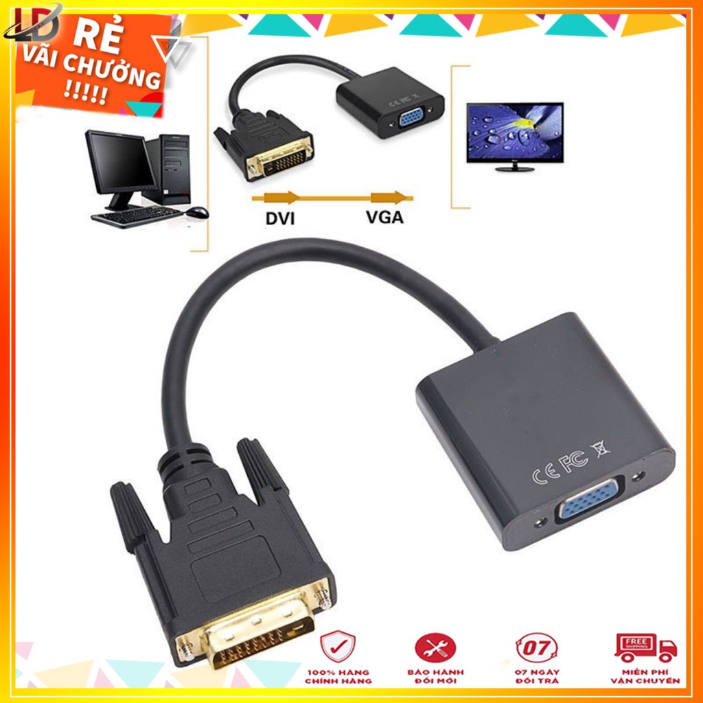 Cáp chuyển DVI ra VGA 24+1