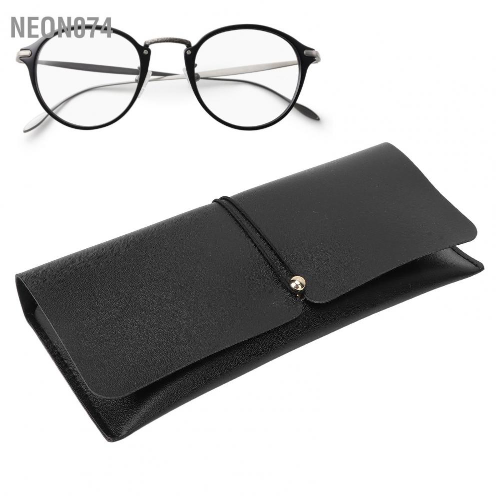 Neon074 Hộp đựng kính đeo mắt Da PU Đơn giản  thời trang hợp Kính bảo hộ cho nhân viên văn phòng Sinh