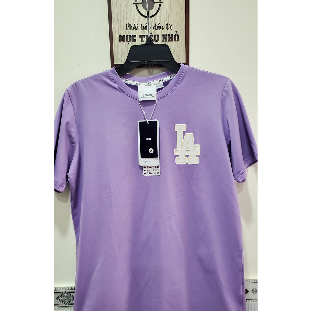 Áo thun cao cấp MLB LA in nổi siêu hot
