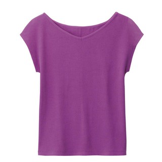 SET 2 Áo Thun Cotton Nữ GU by Uni Mặc 2 Mặt Trước Sau Chính Hãng 100%