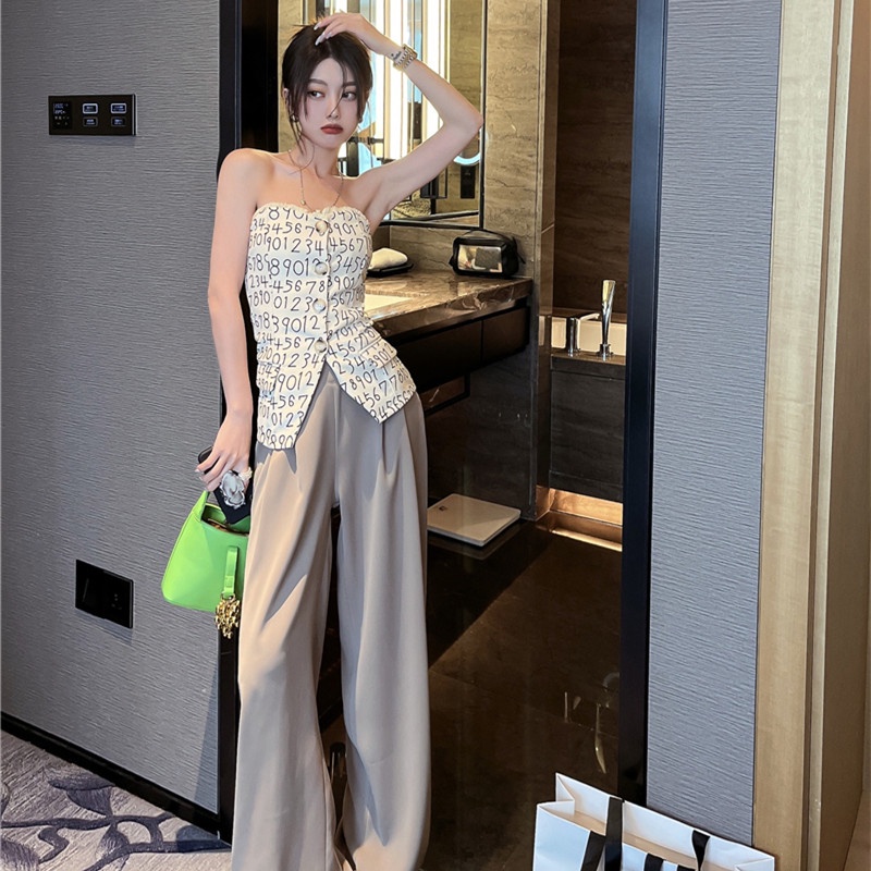 Áo Ống Không Tay In Chữ Thời Trang Mùa Hè Quyến Rũ