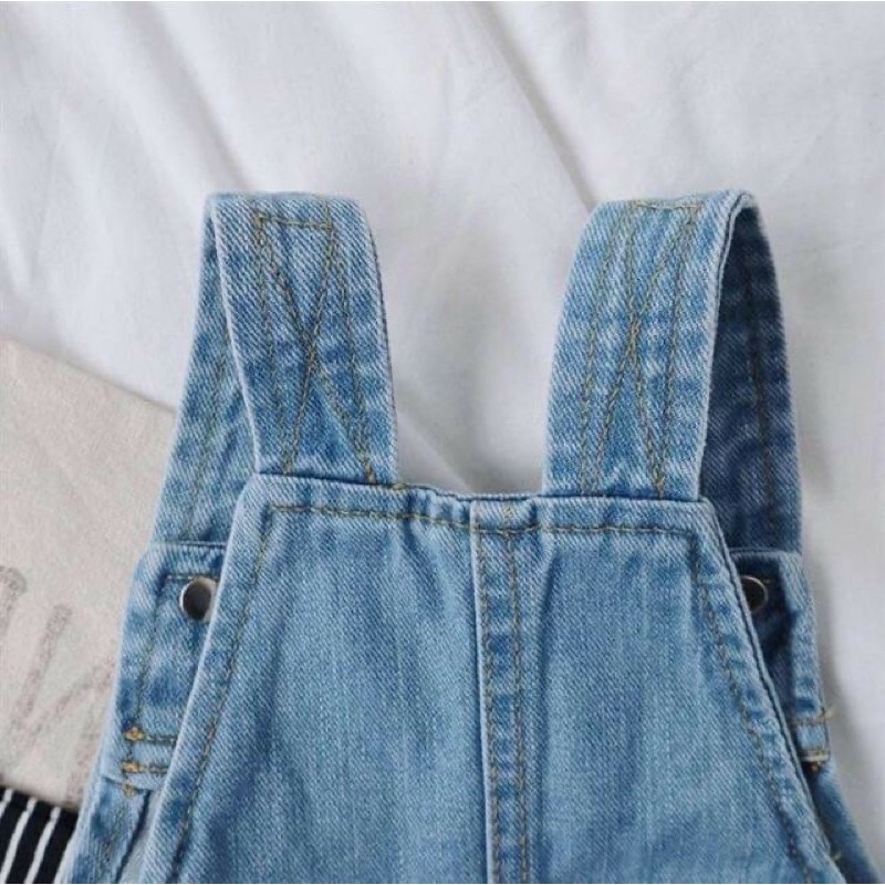 Quần Yếm jean cộc bé trai bé gái