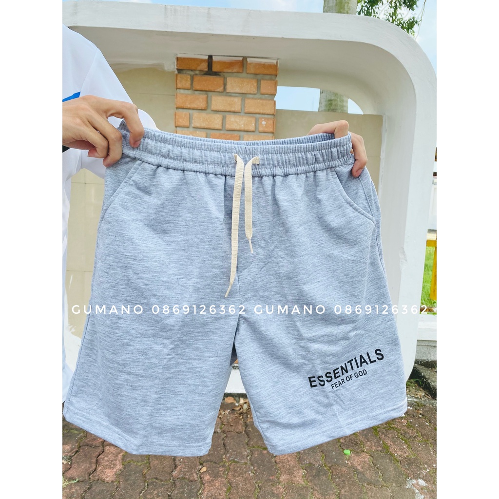 Quần short Essentials nam nữ vải nỉ da cá dày dặn unisex giá rẻ