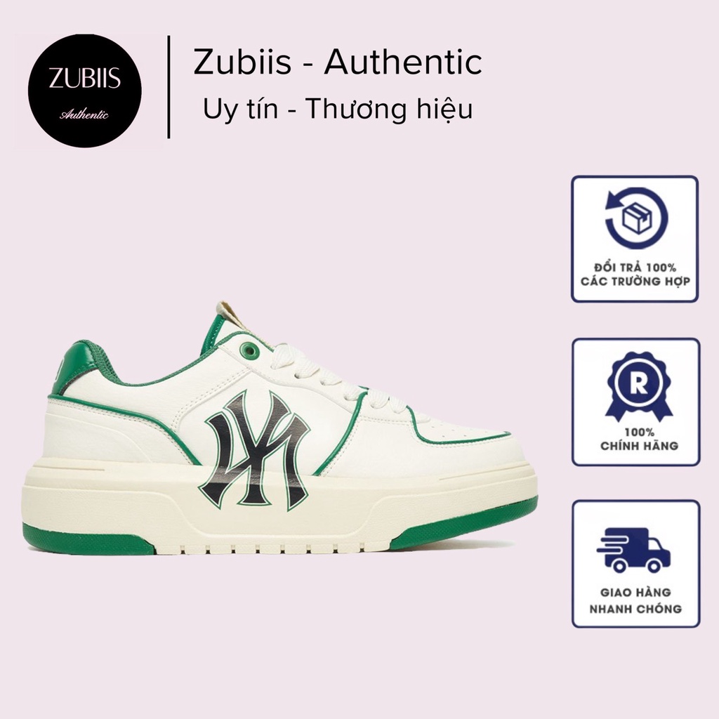 Giày Sneaker MLB Chunky liner Green  hack chiều cao nam nữ cao cấp full box