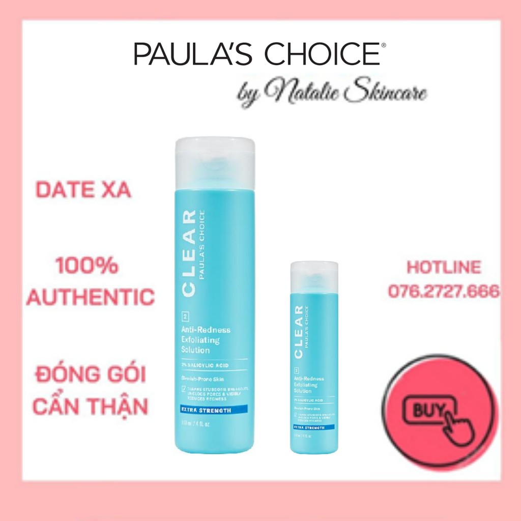 Loại Bỏ Tế Bào Chết Paula's Choice - CLEAR EXTRA STRENGTH ANTI-REDNESS EXFOLIATING SOLUTION WITH 2% SALICYLIC ACID