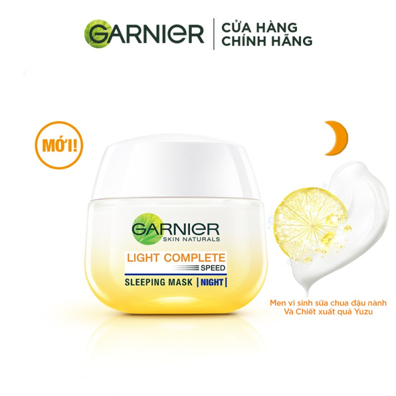 Bộ kem dưỡng da ngày đêm làm sáng da Garnier Light Complete Vitamin C Serum Cream 50mlx2