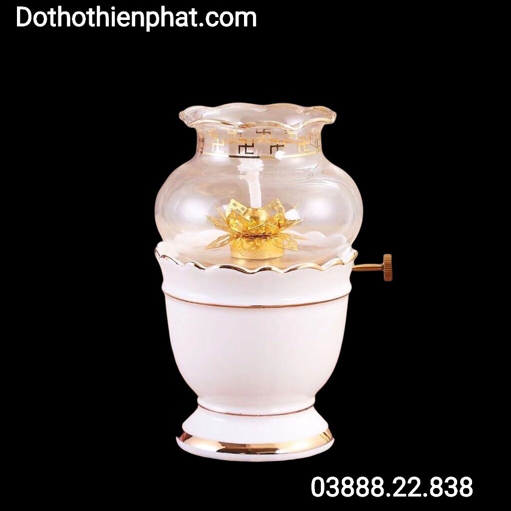 Đèn dầu sứ trắng – nhiều kích thước