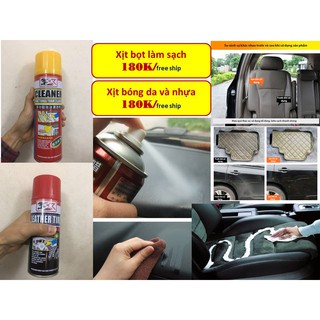 BÌNH XỊT BỌT/ XỊT BÓNG VỆ SINH NỘI THẤT Ô TÔ SÁNG BÓNG