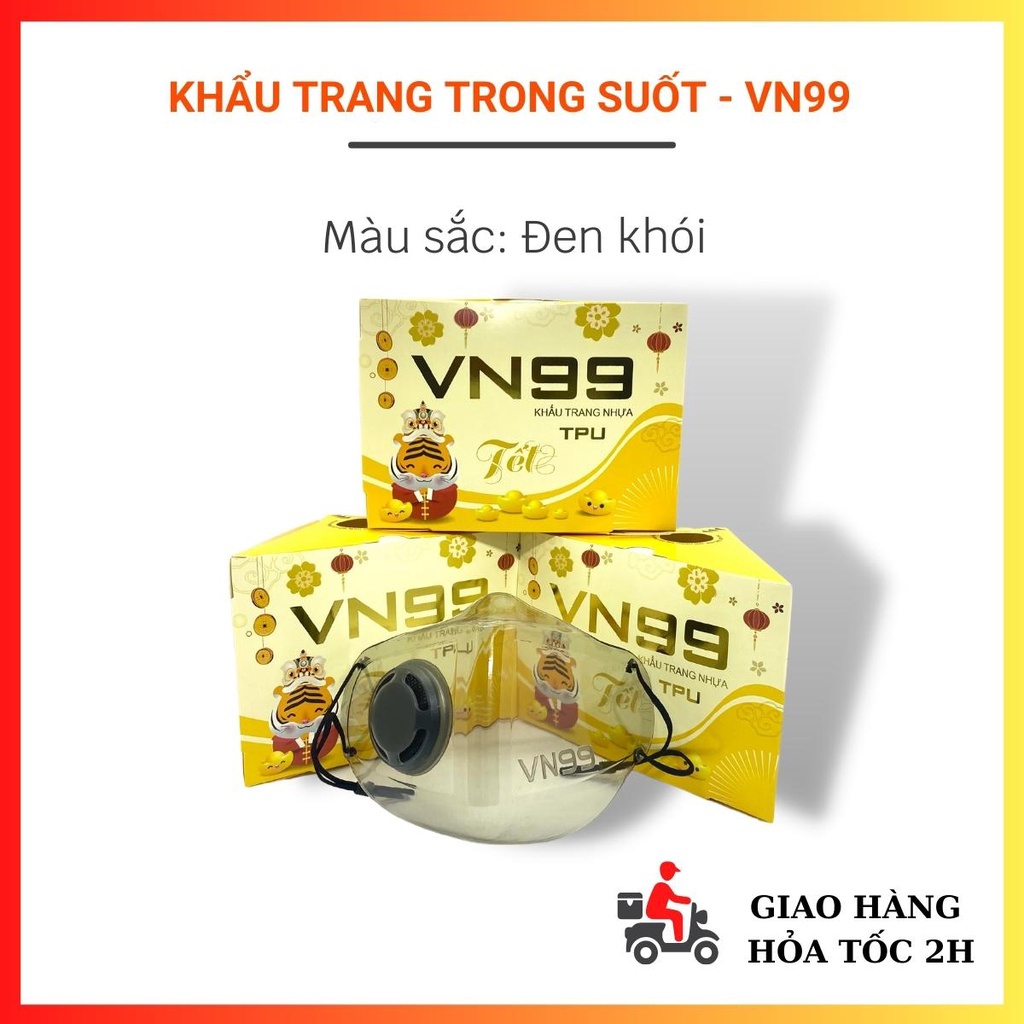 [HÀNG LOẠI I ] Khẩu trang trong suốt , khẩu trang nhựa thời gian 3D Mask nhựa dẻo TPU VN99