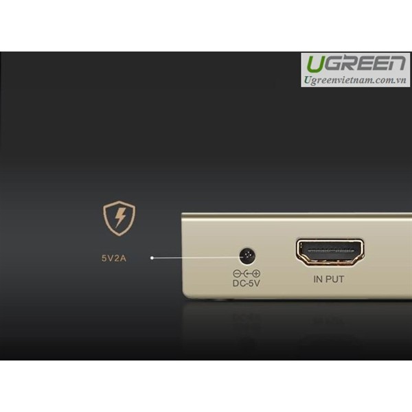 [ELCL100K giảm max 100K đơn 700K] Bộ chia HDMI 1 ra 2 cổng hỗ trợ 4Kx2K full HD 1080P chính hãng Ugreen 40276 cao cấp