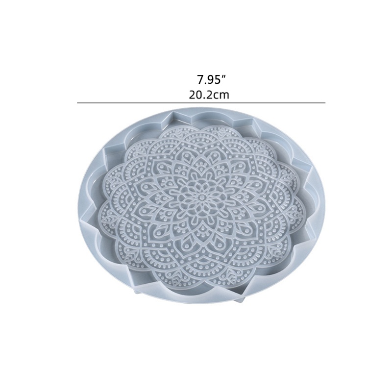 Sa Khuôn Silicon Làm Tấm Lót Bàn Ăn Họa Tiết Mandala Độc Đáo Tiện Dụng