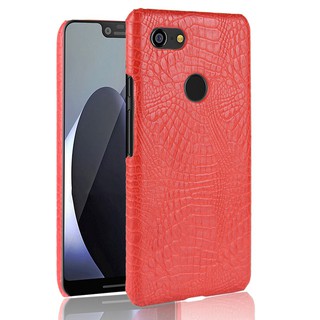 For Google Pixel 3XL Case Crocodile Pattern Skin Hard Cover