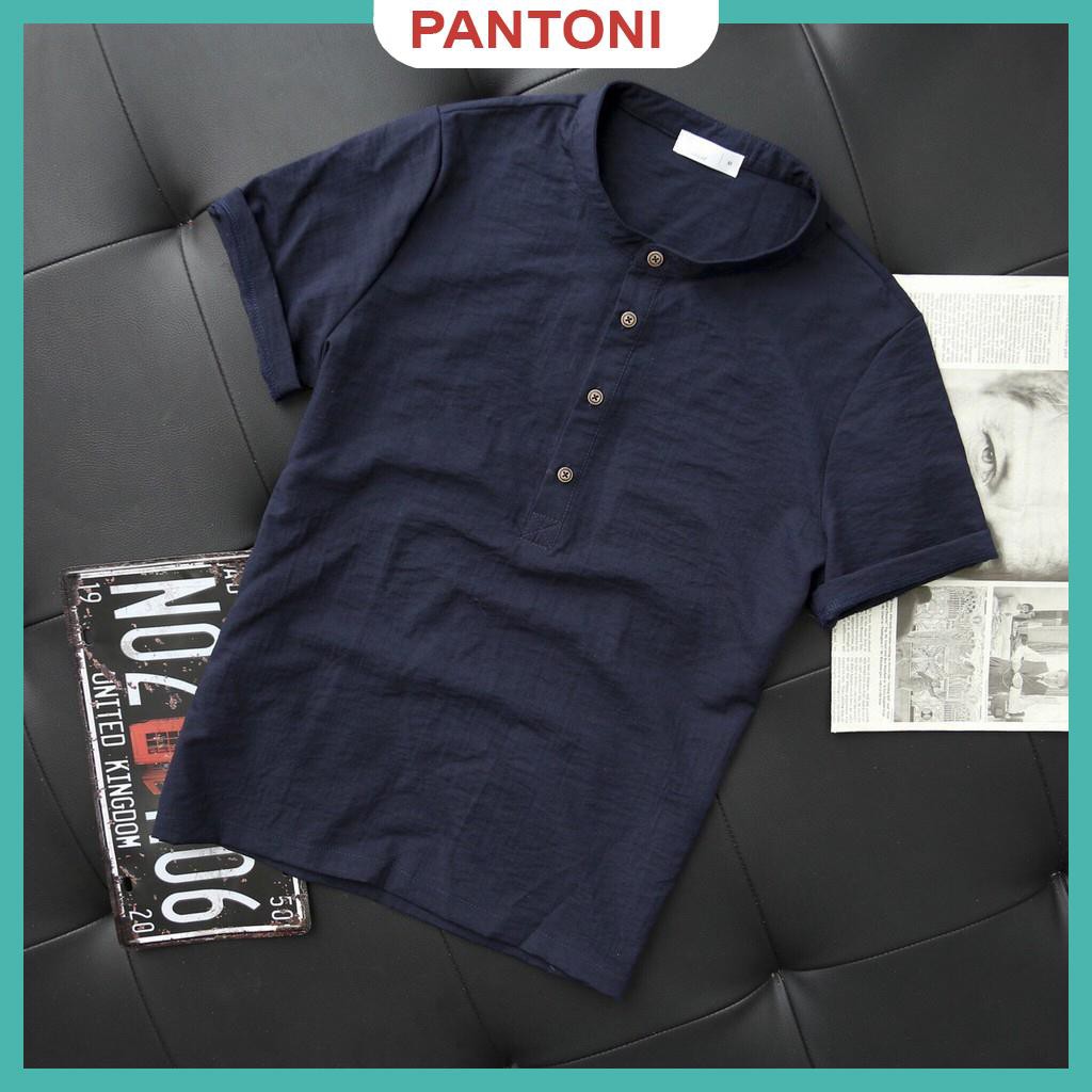 Áo đũi nam chất vải đẹp co giãn cổ tàu ngắn tay phong cách Hàn Quốc HOT TREND 2021 | BigBuy360 - bigbuy360.vn