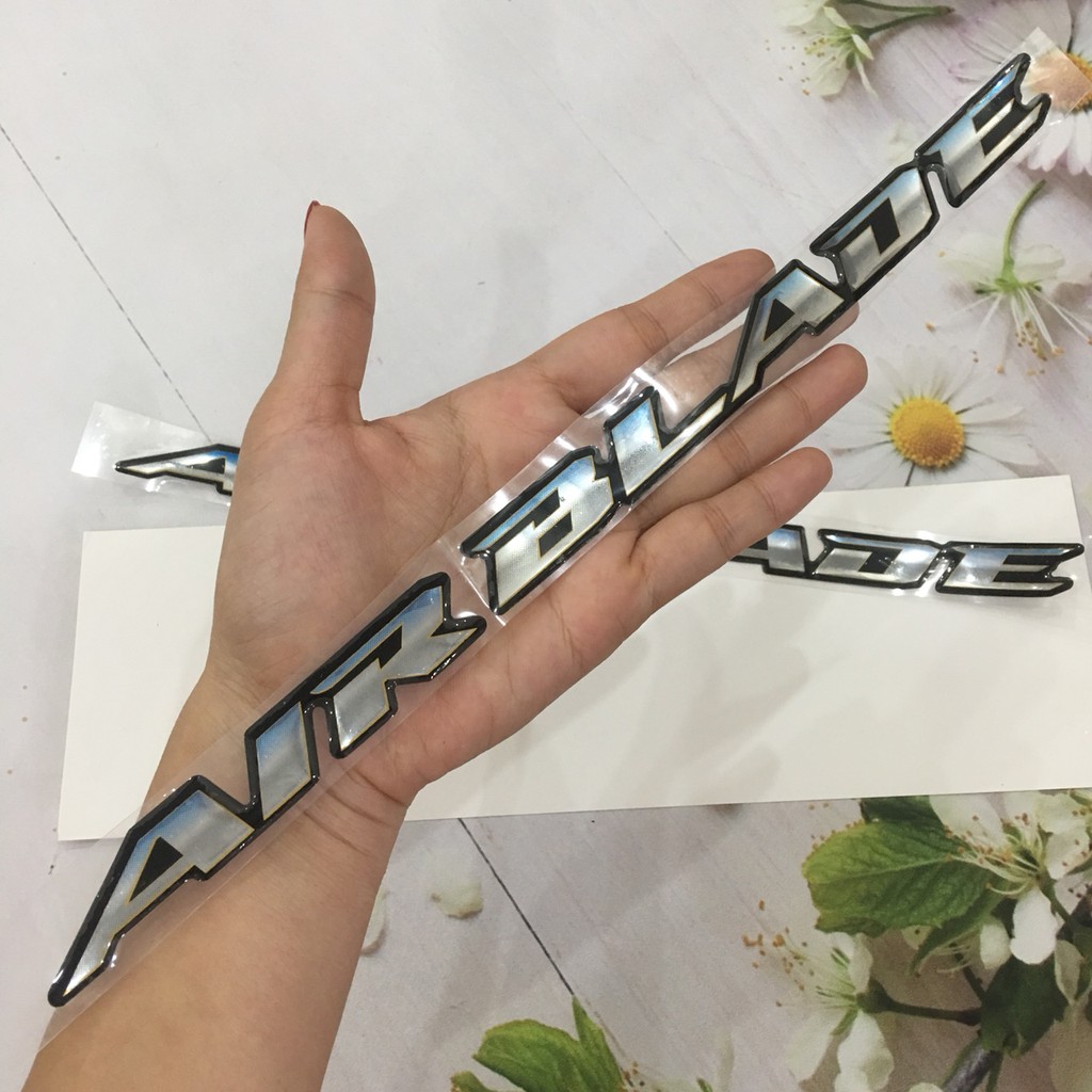 Tem dán xe Airblade đời 2008, chất liệu nhựa nổi thiết kế đẹp, màu sắc chuẩn
