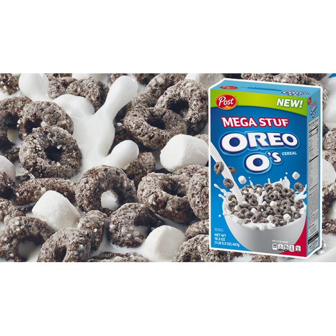 Hot - Ngũ cốc ăn sáng Oreo O's Cereal, Mega Stuf Marshmallows Post hàng Mỹ ShopDify