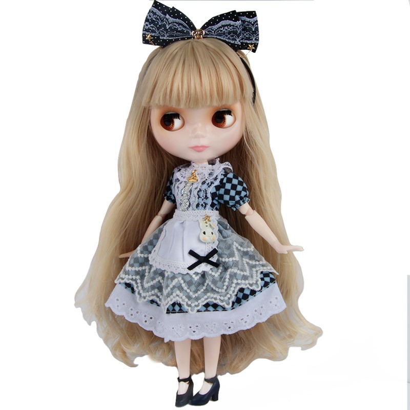 Búp bê Neo Blyth Tùy chỉnh NBL Mặt sáng bóng, 1/6 OB24 BJD Ball Jointed Doll Búp bê Blyth tùy chỉnh cho bé gái