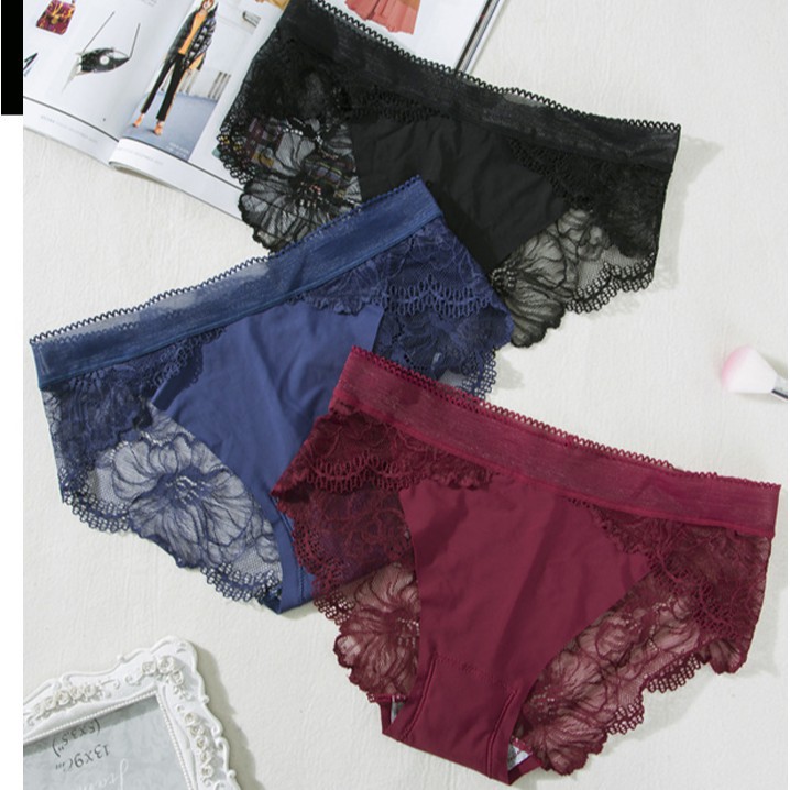 Quần Lót Nữ Đúc Su Ren Hoa Sexy gợi cảm bigsize M/L 62kg🔥freeship 50k🔥 quần lót nữ sexy cap cấp đẹp sale giá rẻ | BigBuy360 - bigbuy360.vn