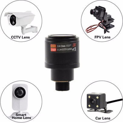 Ống Kính Hd Cctv 3.0mp M12 2.8-12mm Varical Cctv Ir Hd Lens thay thế cho camera