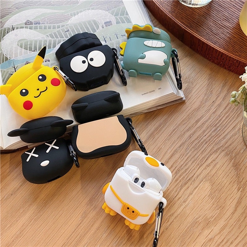 Ốp silicon hoạt hình dễ thương bảo vệ hộp sạc tai nghe không dây MI RedMi Buds 3