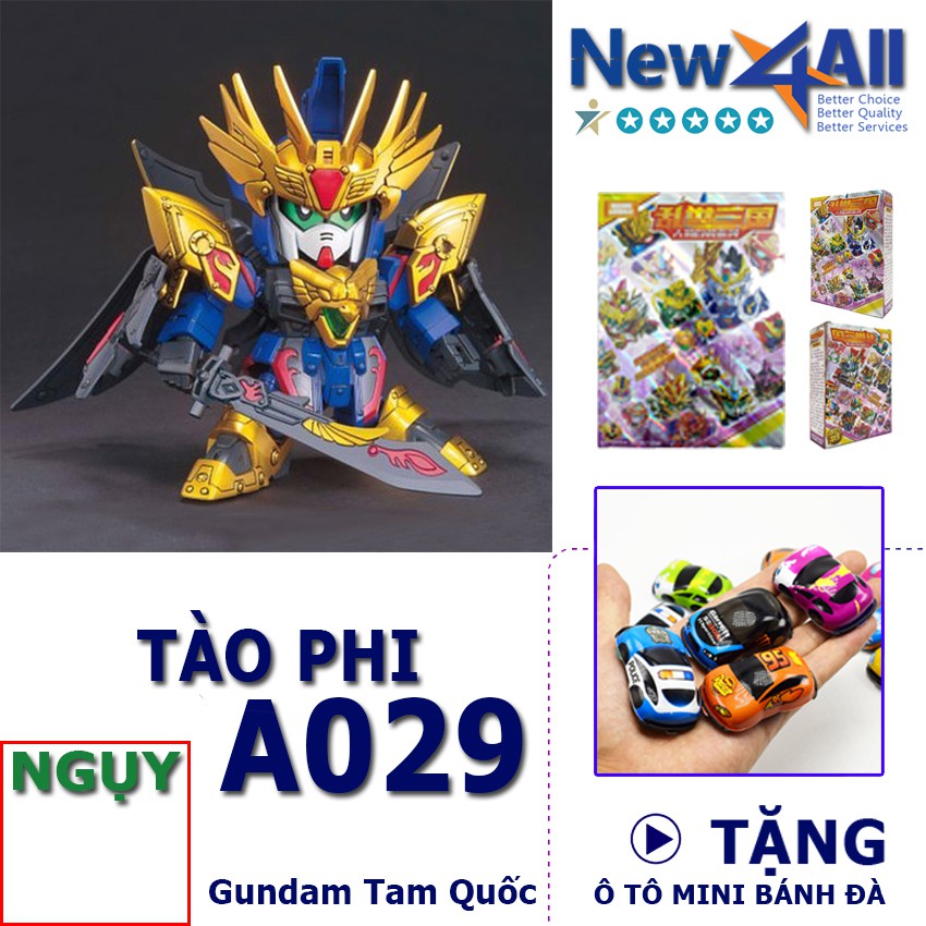 Gundam A029 Tào Phi - Đồ chơi lắp ráp sd Gundam Tam Quốc New4all tặng kèm 01 xe ô tô mini bánh đà