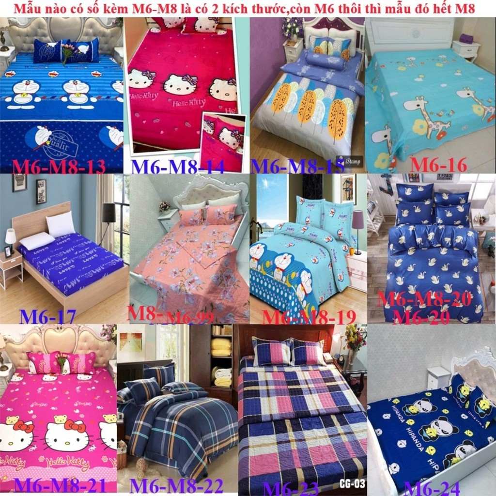 Bộ ga gối cotton poly HCM 1M8X2M | BigBuy360 - bigbuy360.vn