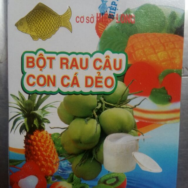 BỘT RAU CÂU CON CÁ DẺO HỘP 12 GÓI CHỈ CÓ 60K.