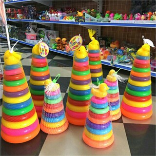 Đồ Chơi Tháp Xếp Chồng Vòng Tròn Vịt Nhiêu Size Giúp Phát Triển Trí Não Cho Bé