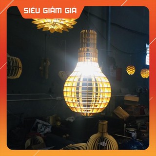 Đèn ngủ đẹp bằng gỗ dáng bóng đèn