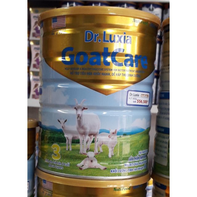 Sữa Dê, Dr. Luxia Goat care 3 loại 800g date moi nhat