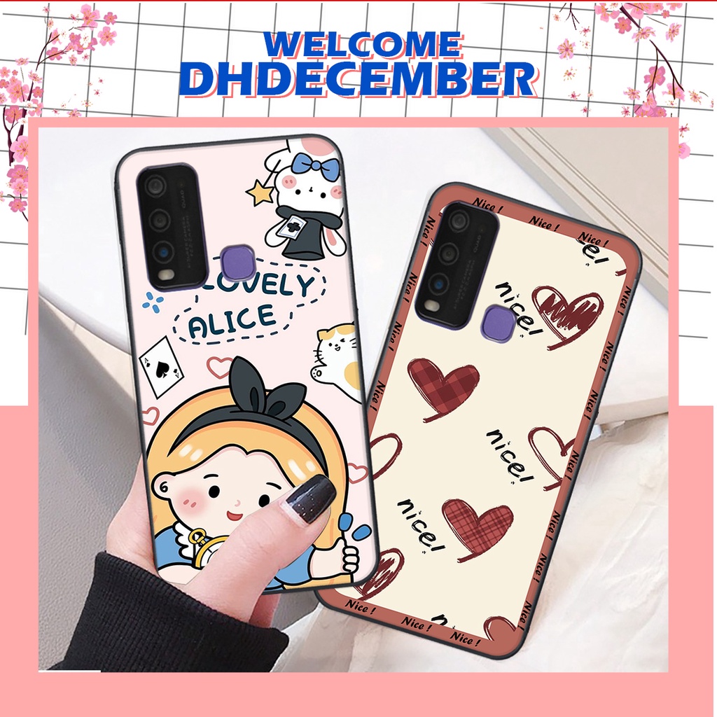 Ốp lưng Vivo Y30 / Y50 in hình nice ,good luck happy ốp xinh viền dẻo đẹp chất