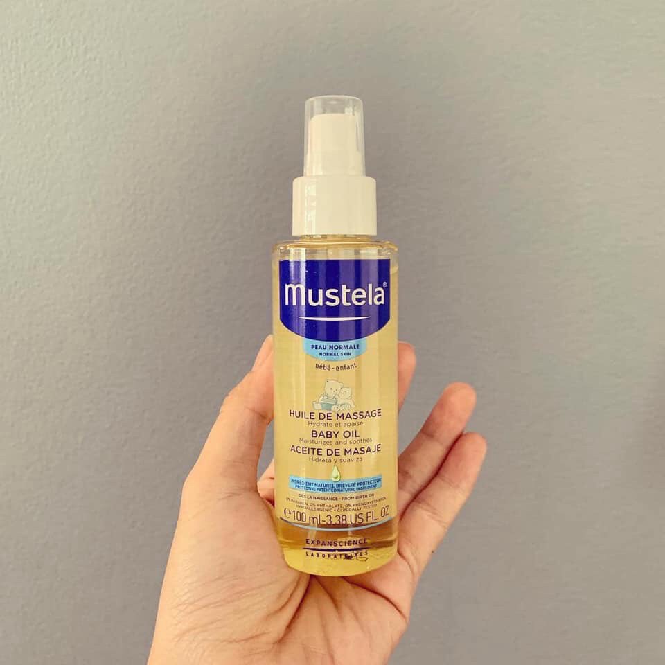 Mustela Baby Oil Dầu massage toàn thân cho bé 100ml