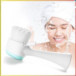 Cọ rửa massage mặt 2 đầu silicon