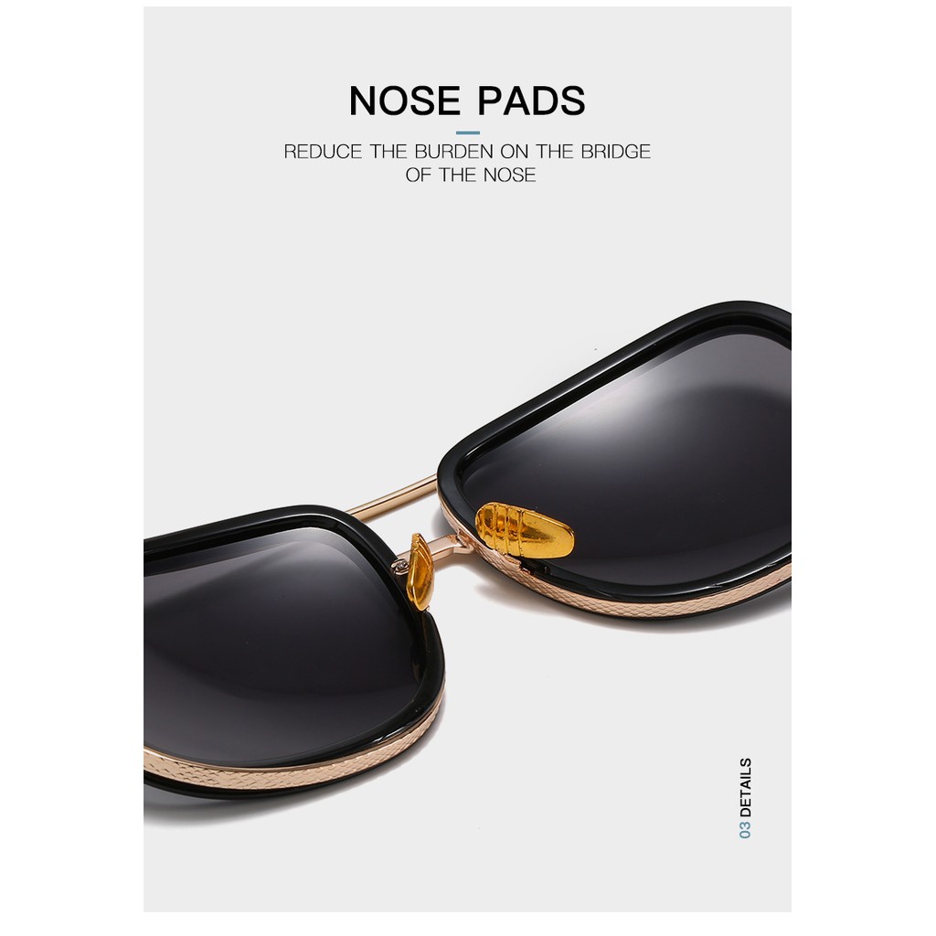 Kính Mát💥FREESHIP💥Kính Râm Nam Gọng Dày Đi Biển Du Lịch Thời Trang Hiện Đại Cao Cấp Chống Tia UV400 (Hàng Nhập Khẩu) | BigBuy360 - bigbuy360.vn