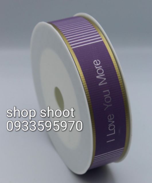 RUY BĂNG THÁI CHỮ I LOVE YOU MORE