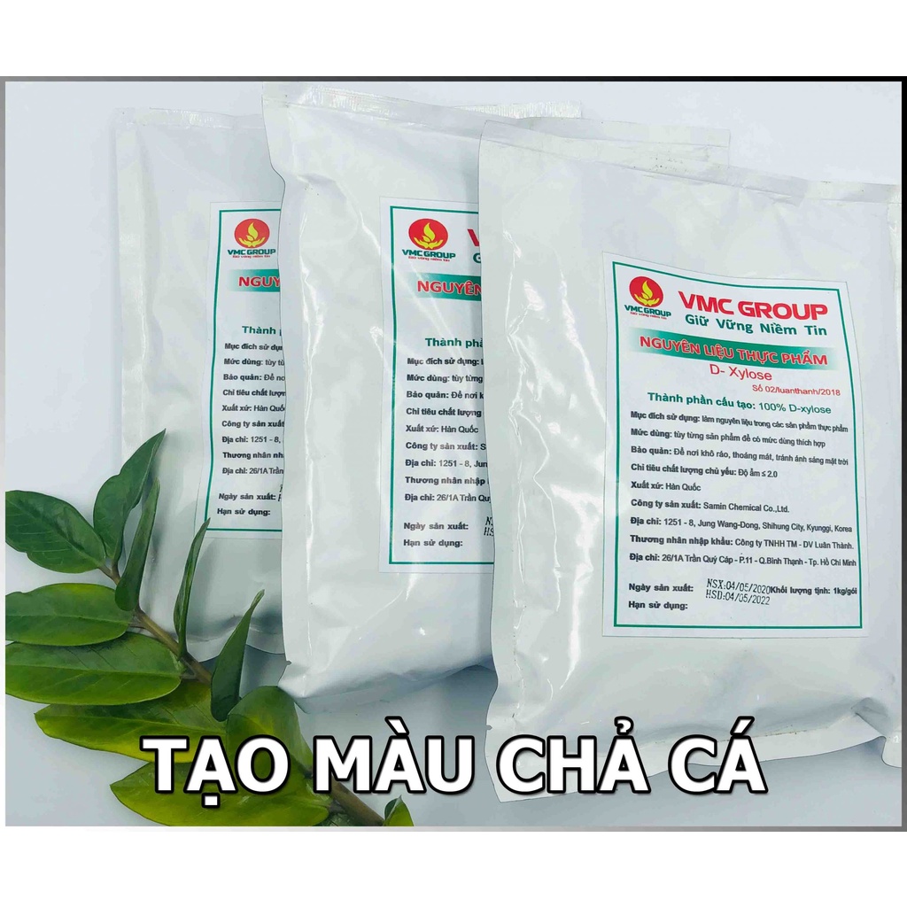 PHỤ GIA TẠO MÀU VÀNG CHO CHẢ LỤA, CHẢ CÁ, ĐỒ NƯỚNG VMC D-XYLOSE